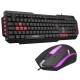 Hytech HYK-46 GAMY COMBO Siyah USB Kırmızı Tuşlu Q Gaming Oyuncu Klavye + Mouse Set ÜRÜN KODU 33342