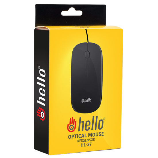 Hello HL-37 1000 DPI Optik Kablolu Slim Mouse