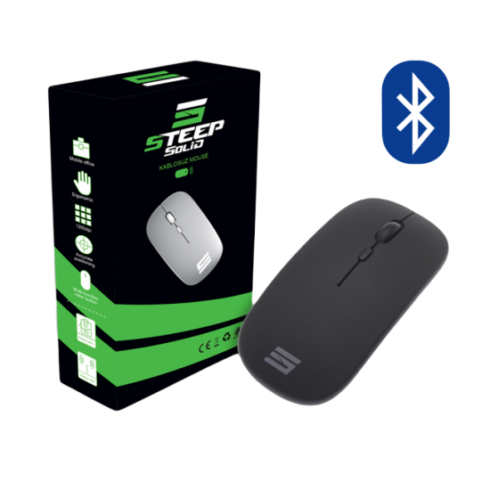 Steep Solid Magic 2.4G Bluetooth Mouse (SİYAH)