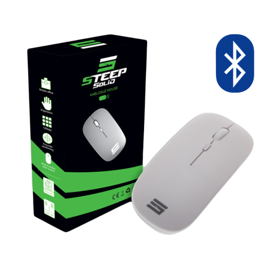 Steep Solid Magic 2.4G Bluetooth Mouse (Beyaz)