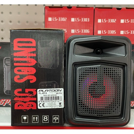 PL-4514 SD,USB,GİRİŞLİ IŞIKLI BLUETOOTH SPEAKER 3 İNÇ