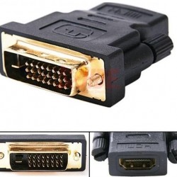 Alfais 5013 Hdmi DİŞİ DVİ (24+1) ERKEK ÇEVİRİCİ DÖNÜŞTÜRÜCÜ ADAPTOR TV LCD MONİTÖR KASA PC LAPTOP