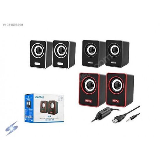 N7 1+1 Bilgisayar Hoparlör USB Girişli Speaker Hoparlör