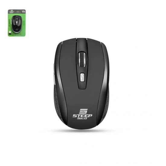 Steep Solid ST-WM02S Optik Kablosuz Wireless Mouse (Siyah)