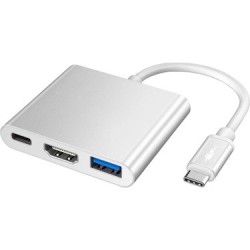 QPART 3 IN 1 TYPE-C TO HDMI USB 3,0 ÇEVIRICI ADAPTÖR